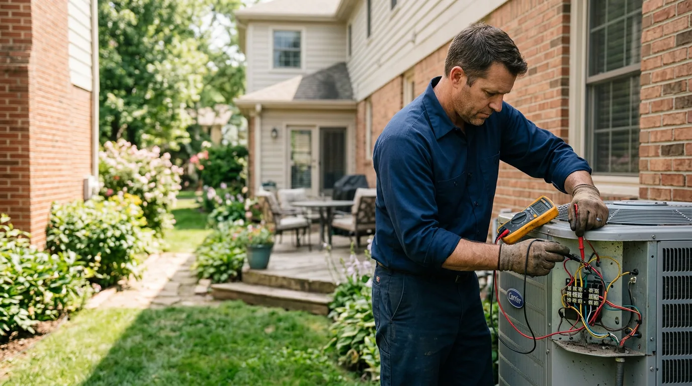 HVAC technician working near Furlong, PA